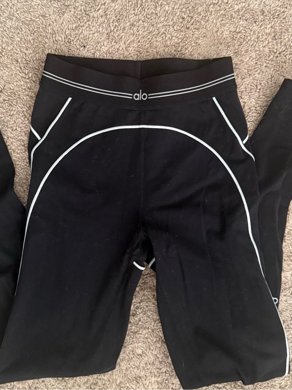 ALO Leggings with White Trim